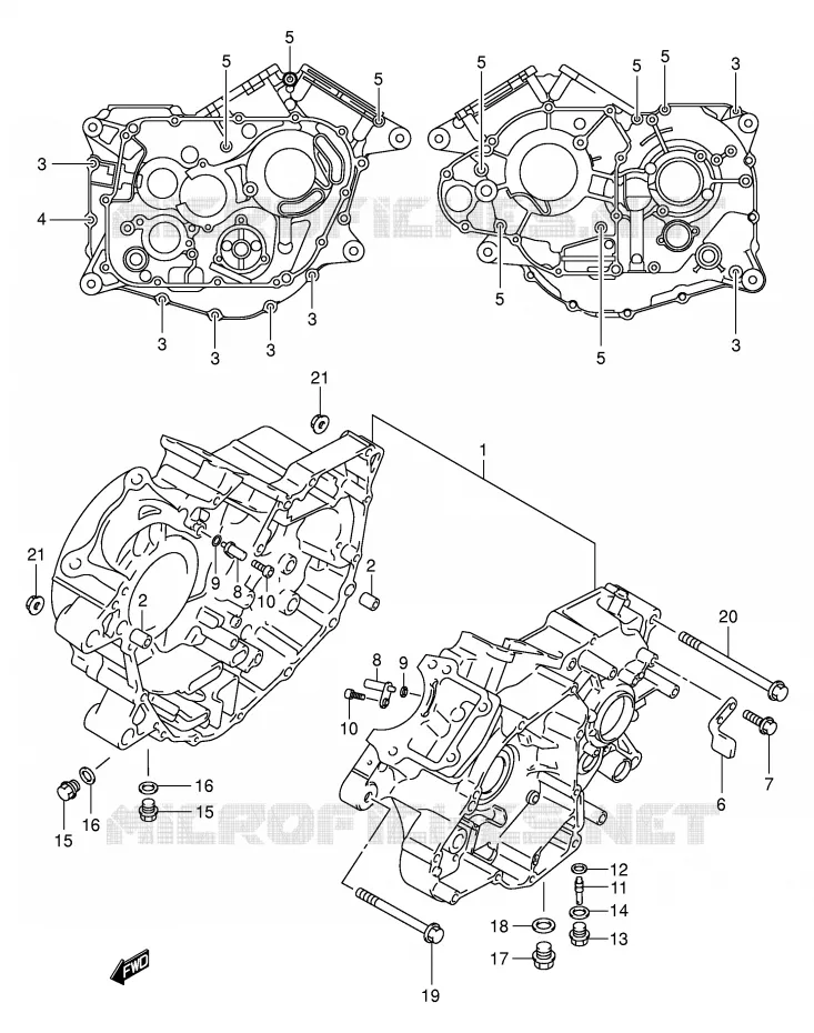 CARTER Suzuki MOTO 125 INTRUDER 2004  VL125K4(E2)
