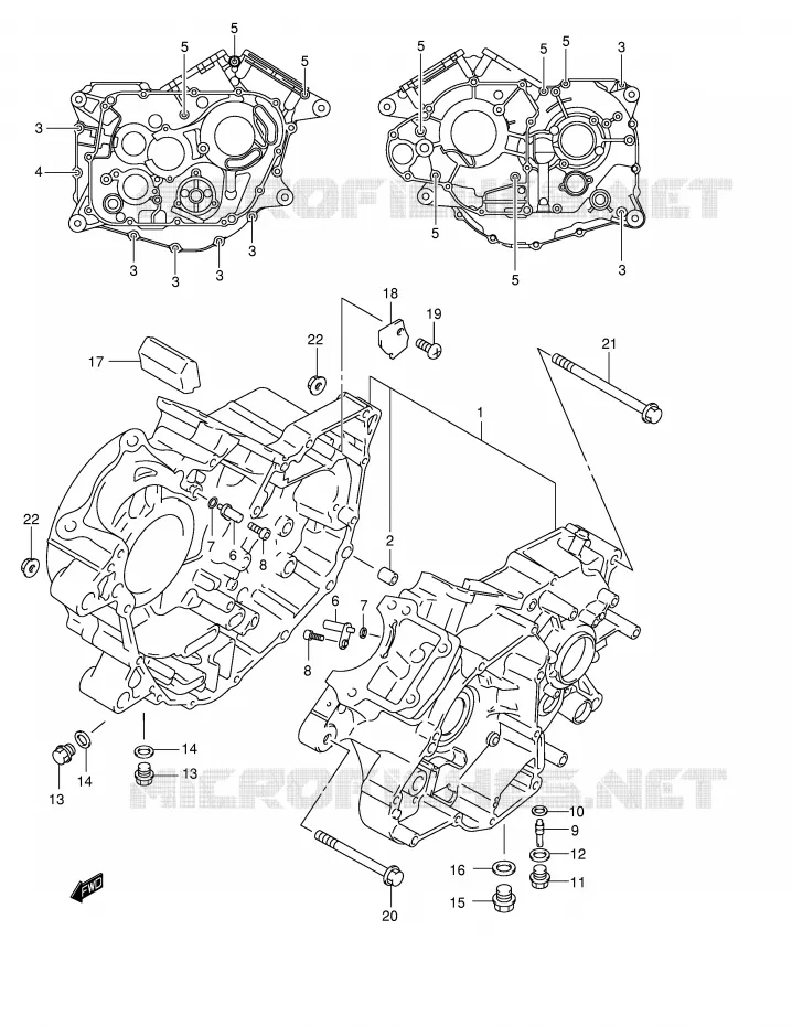CARTER Suzuki MOTO 250 INTRUDER 2000  VL250Y(E2)