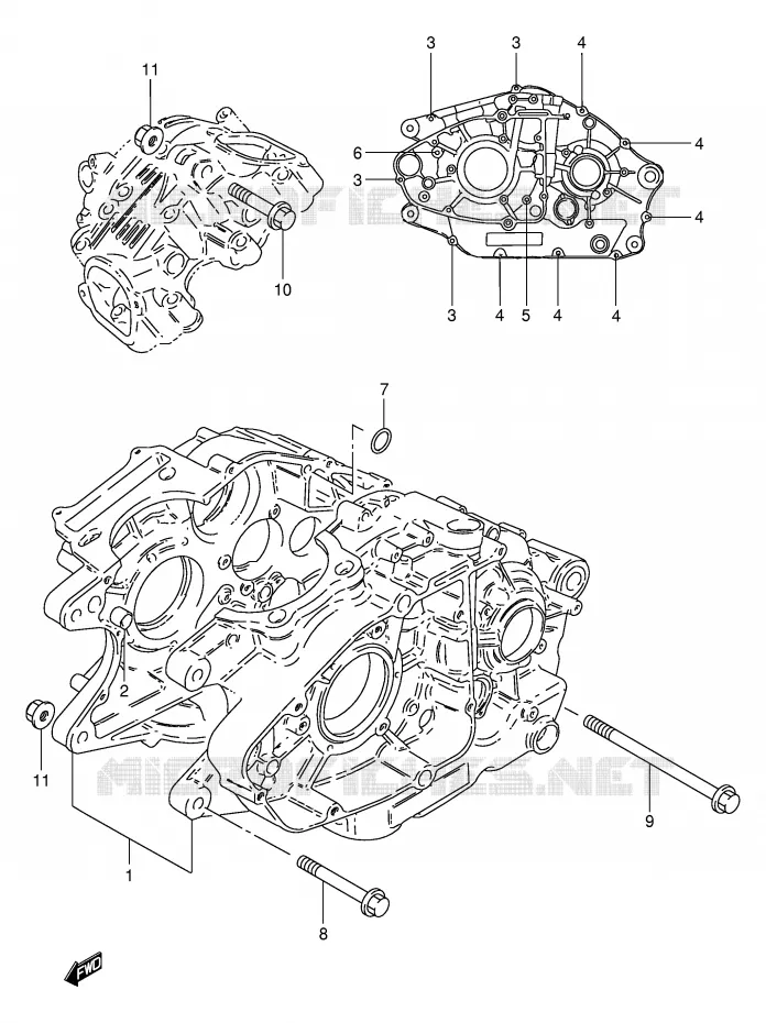 CARTER Suzuki MOTO 250 TU 2000  TU250XY(E2)