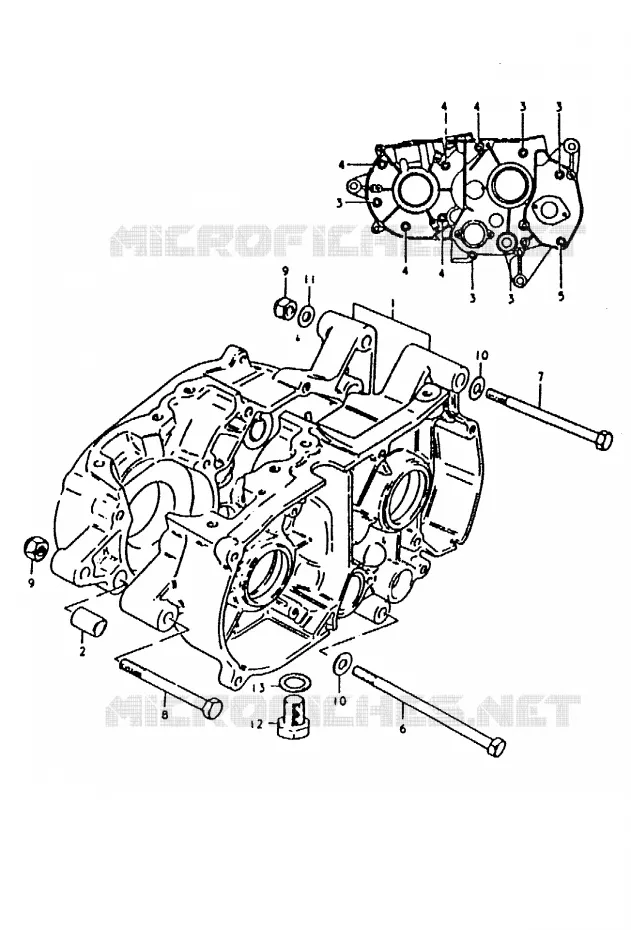 CARTER Suzuki MOTO 50 ZR 1992  ZR50KEN