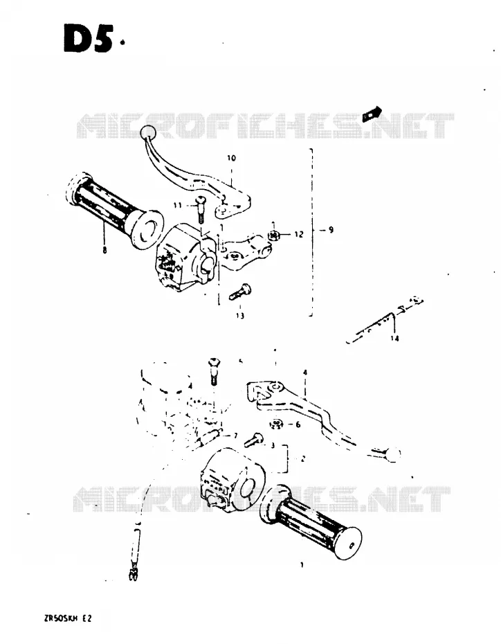 COMMODOS Suzuki MOTO 50 ZR 1987  ZR50SKH(E/H)
