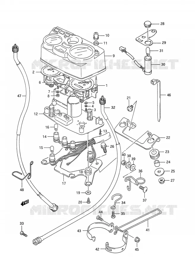 COMPTEUR Suzuki MOTO 200 TS-R 1992  TS200RN(E28)