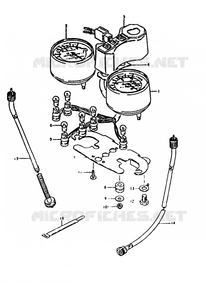 COMPTEUR Suzuki MOTO 50 ZR 1992  ZR50KEN