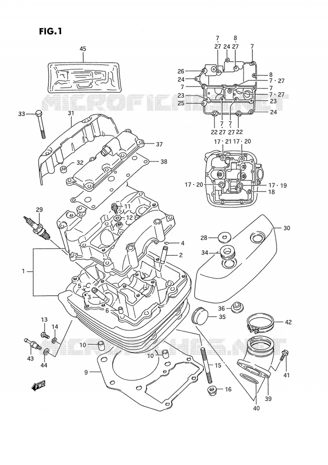 CULASSE (AVT) Suzuki MOTO 1400 INTRUDER 1992  VS1400GLPN(E2)