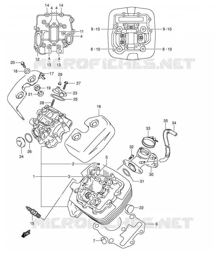 CULASSE (AVT) Suzuki MOTO 250 INTRUDER 2004  VL250K4(E2)