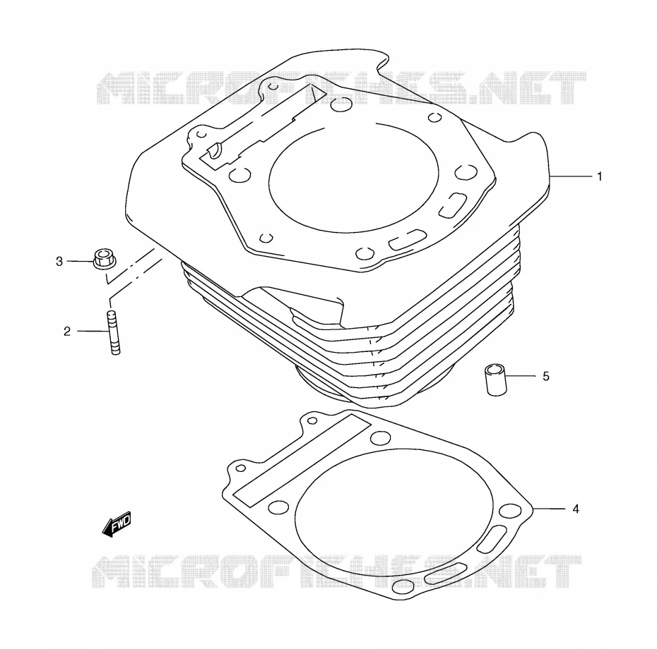 CYLINDRE Suzuki MOTO 650 FREEWIND 1998  XF650UW(E2)