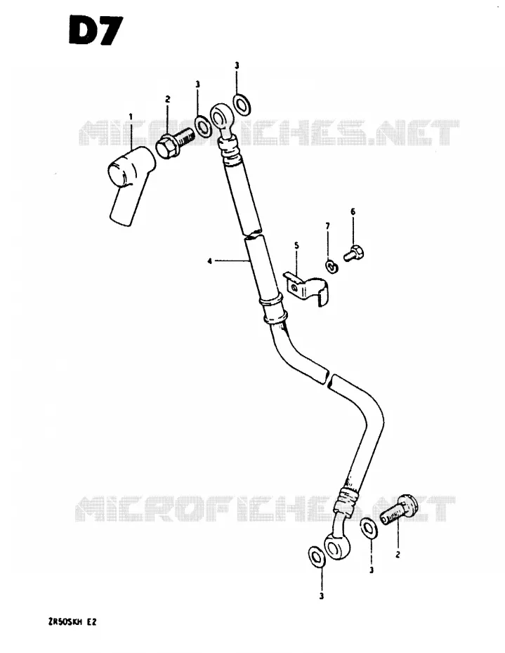 DURITE DE FREIN AVANT Suzuki MOTO 50 ZR 1984  ZR50SKE(E/H)