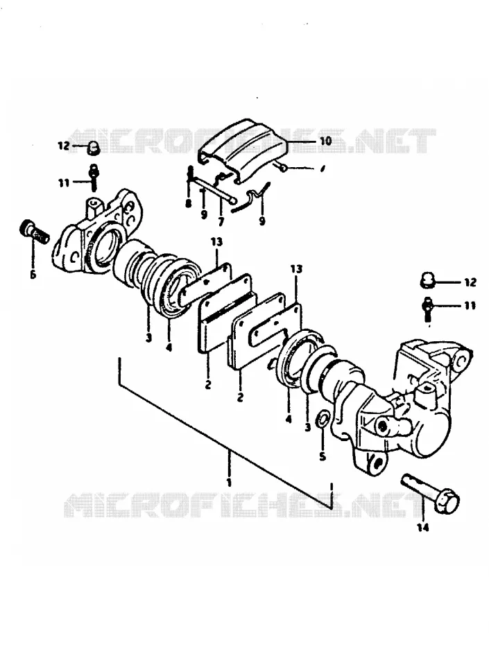ETRIER DE FREIN ARRIERE Suzuki MOTO 650 XN85-T 1983  XN85D