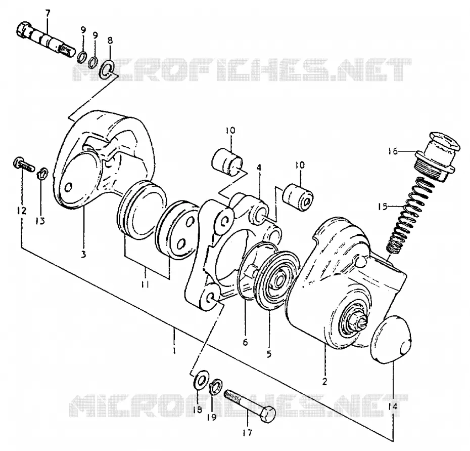ETRIER DE FREIN Suzuki MOTO 50 ZR 1999  ZR50KEX(X)