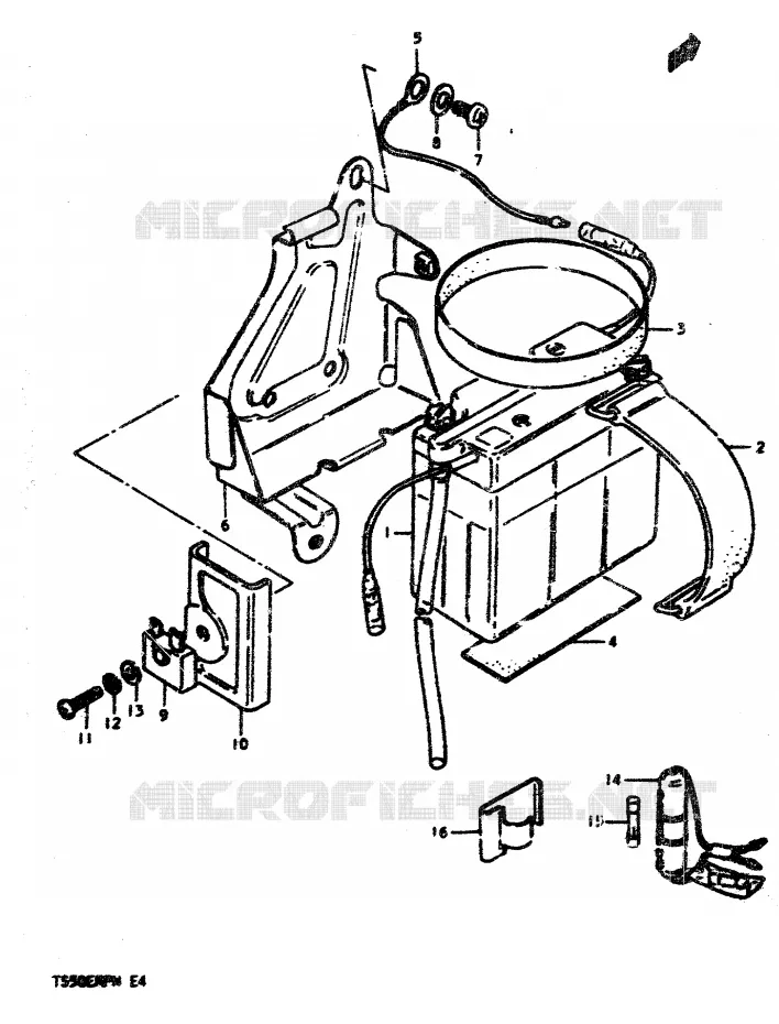 PARTIE ELECTRIQUE (1) Suzuki MOTO 50 TS-ER 1979  TS50ERPDN(N)