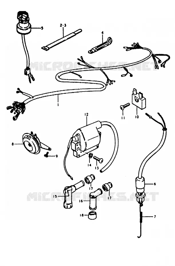 PARTIE ELECTRIQUE Suzuki MOTO 50 ZR 1992  ZR50KEN