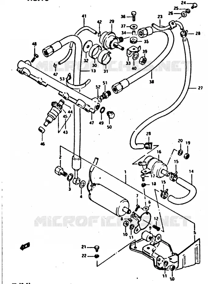 POMPE A ESSENCE Suzuki MOTO 650 XN85-T 1983  XN85D