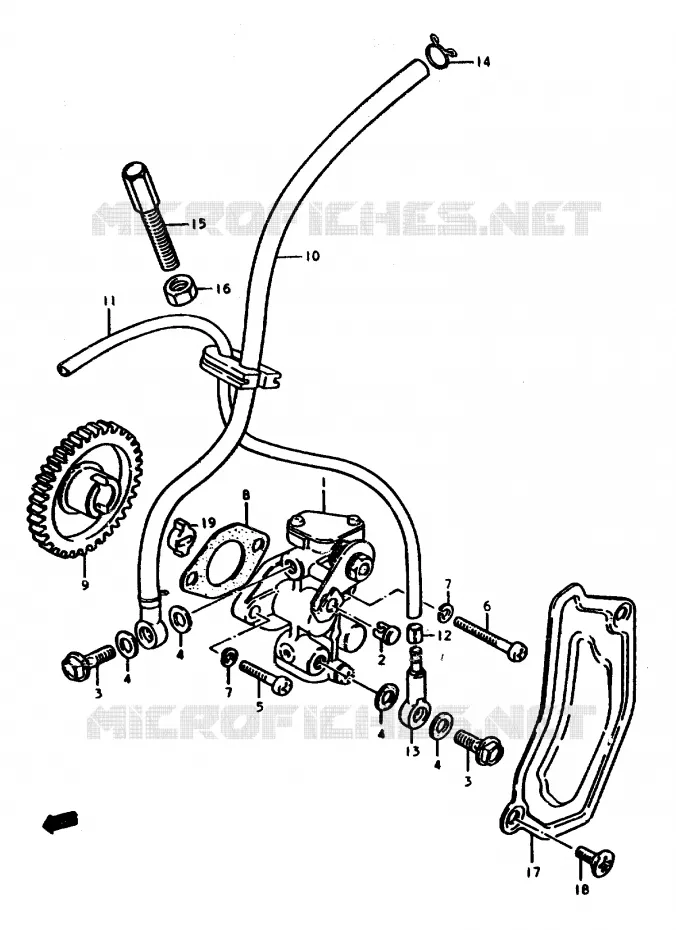 POMPE A HUILE Suzuki MOTO 50 ZR 1999  ZR50SLKX