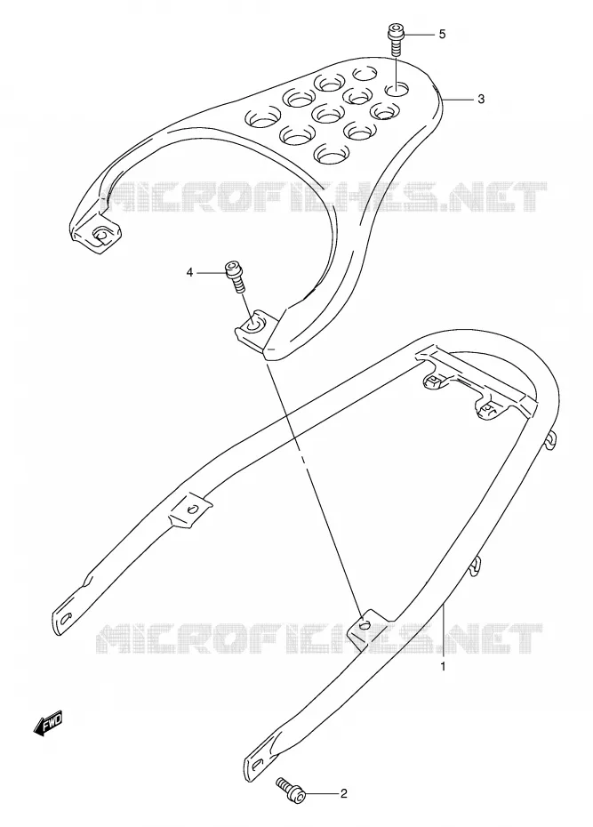 PORTE PAQUET Suzuki MOTO 650 FREEWIND 1999  XF650UX(E2)