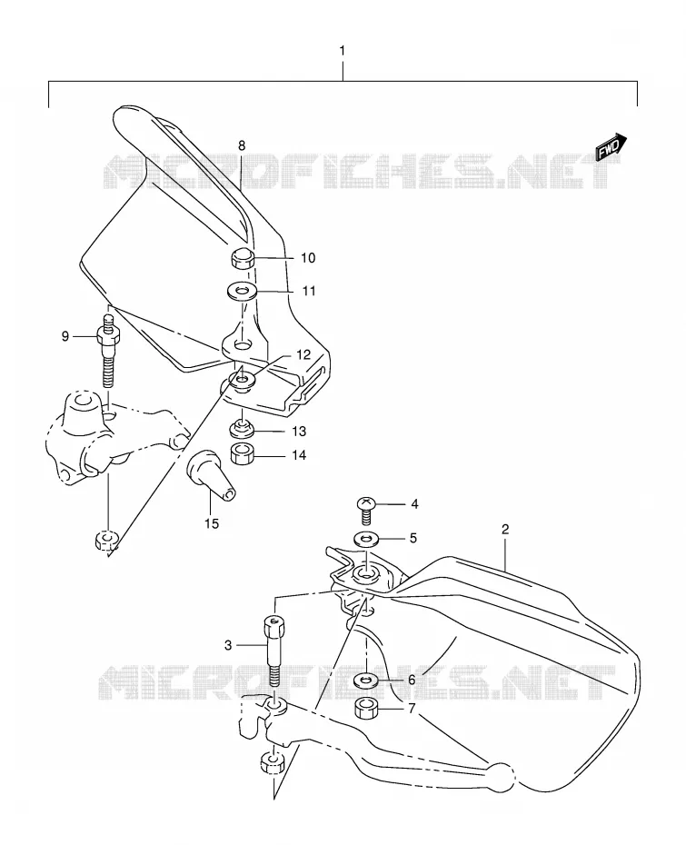 PROTEGES MAINS (OPTION) Suzuki MOTO 650 FREEWIND 2000  XF650UY(E2)