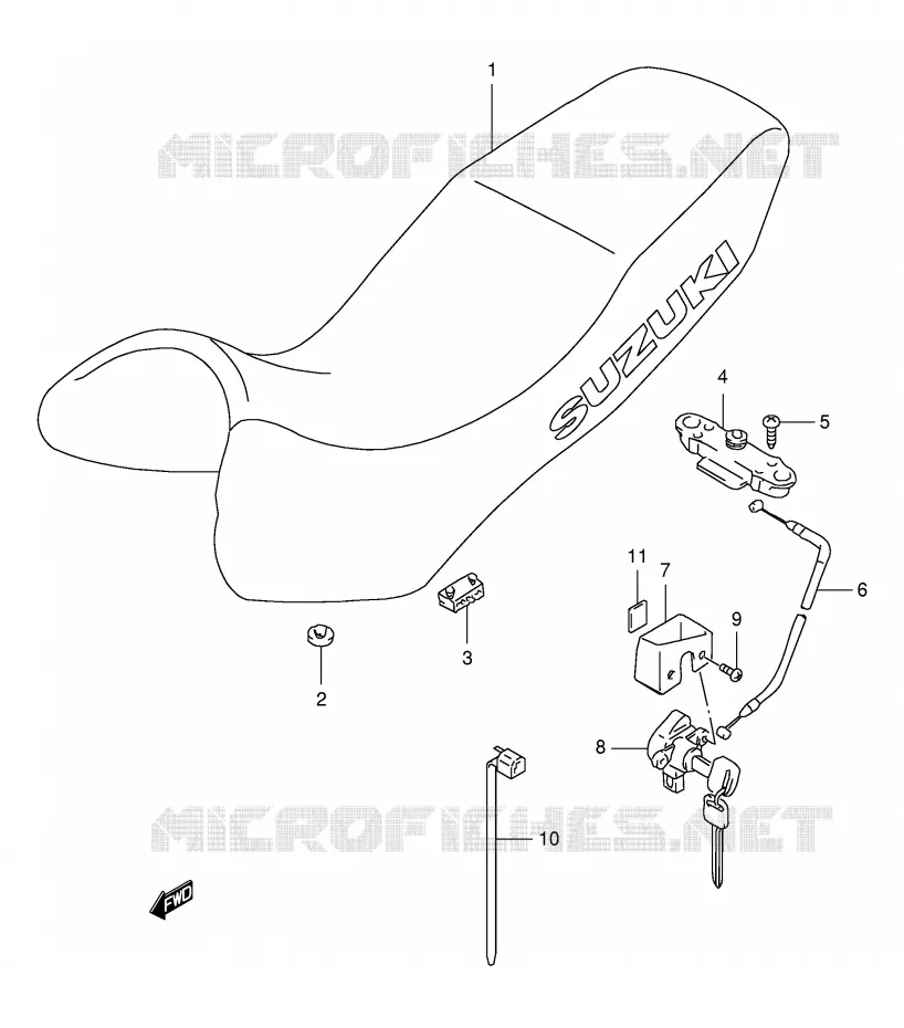 SELLE Suzuki MOTO 650 FREEWIND 1998  XF650W(E2)