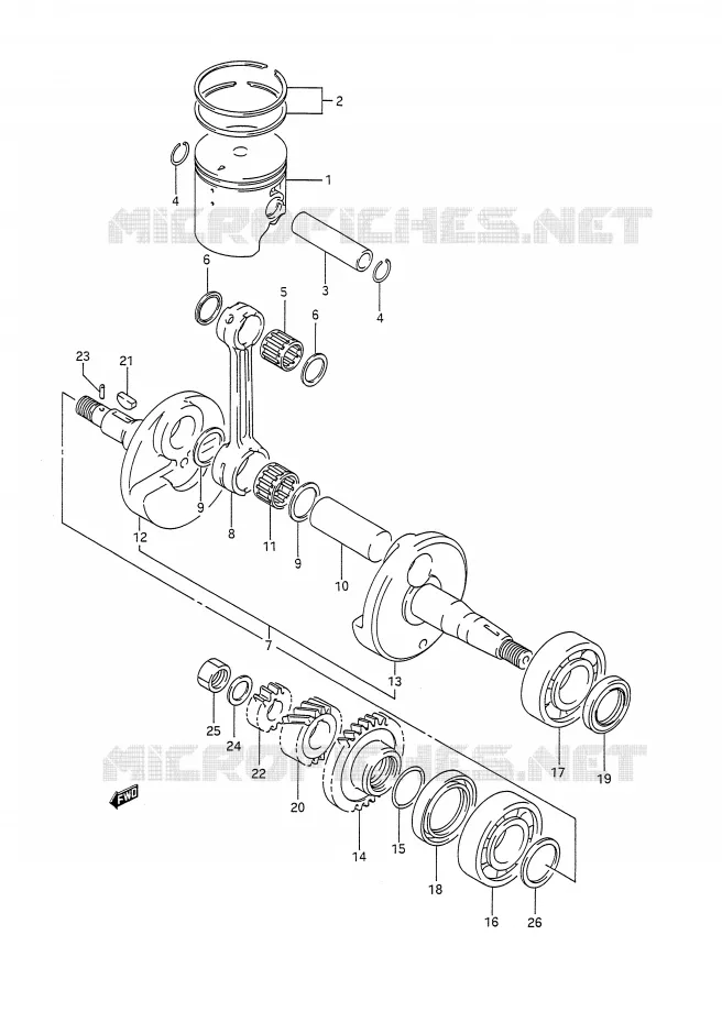 VILEBREQUIN Suzuki MOTO 200 TS-R 1991  TS200RM(E28)
