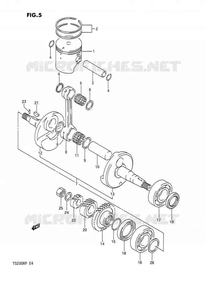 VILEBREQUIN Suzuki MOTO 200 TS-R 1992  TS200RN(E4)