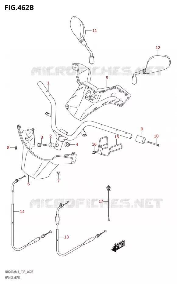 GUIDON Suzuki SCOOTER 200 BURGMAN 2021  UH200A M1 (E28,E33)