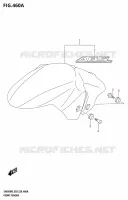 GARDE BOUE AVANT (SV650A,SV650XA) pour Suzuki SV 650 2023