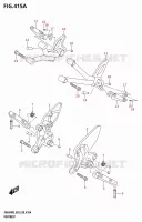 REPOSE PIEDS (SV650,SV650A) pour Suzuki SV 650 2023