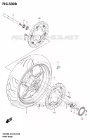 ROUE AVANT (SV650XA) pour Suzuki SV 650 2023