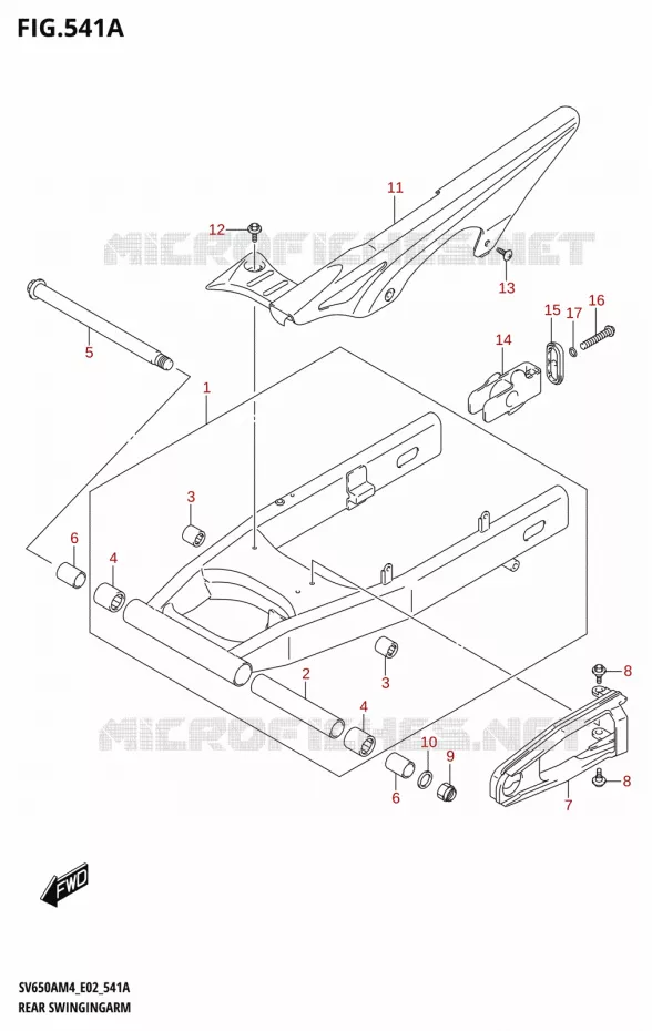 BRAS OSCILLANT Suzuki MOTO 650 SV 2024  SV650AM4 E19 2024 M4 (E19)