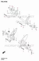 REPOSE PIEDS (SV650A) pour Suzuki SV 650 2025