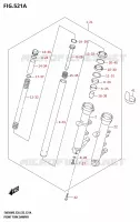 FOURCHE (SV650A) pour Suzuki SV 650 2025