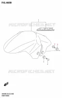GARDE BOUE AVANT pour Suzuki SV 650 2025