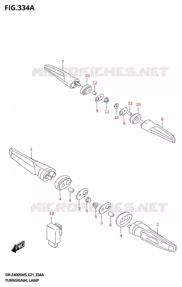 CLIGNOTANTS Suzuki MOTO 400 DR-Z 2025  DR-Z400S 2025 M5 (E21)
