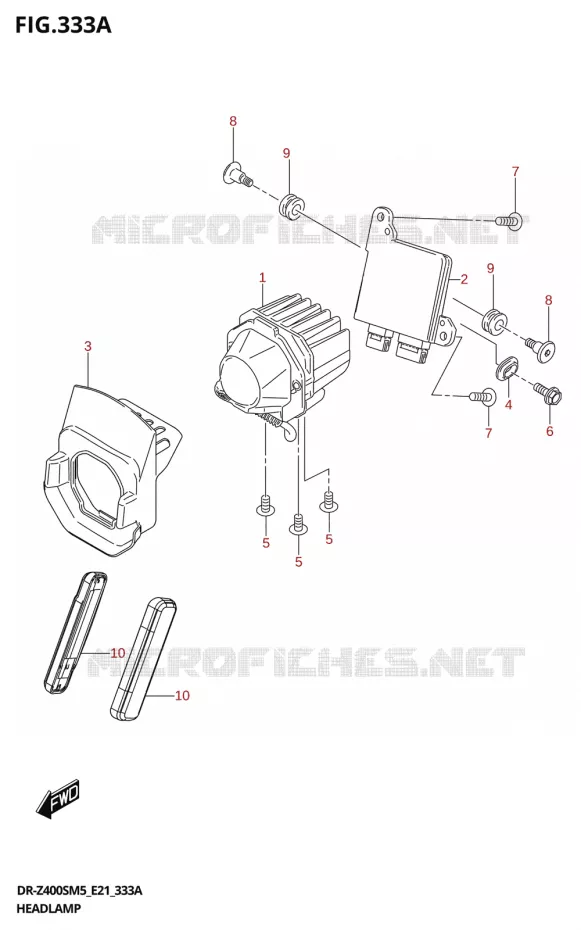 PHARE Suzuki MOTO 400 DR-Z 2025  DR-Z400S 2025 M5 (E21)