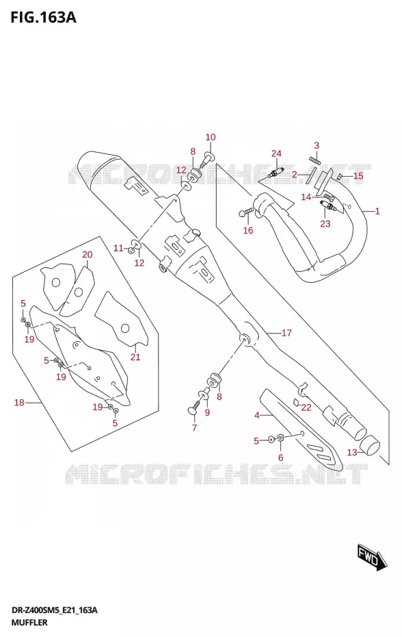 SILENCIEUX Suzuki MOTO 400 DR-Z 2025  DR-Z400S 2025 M5 (E21)