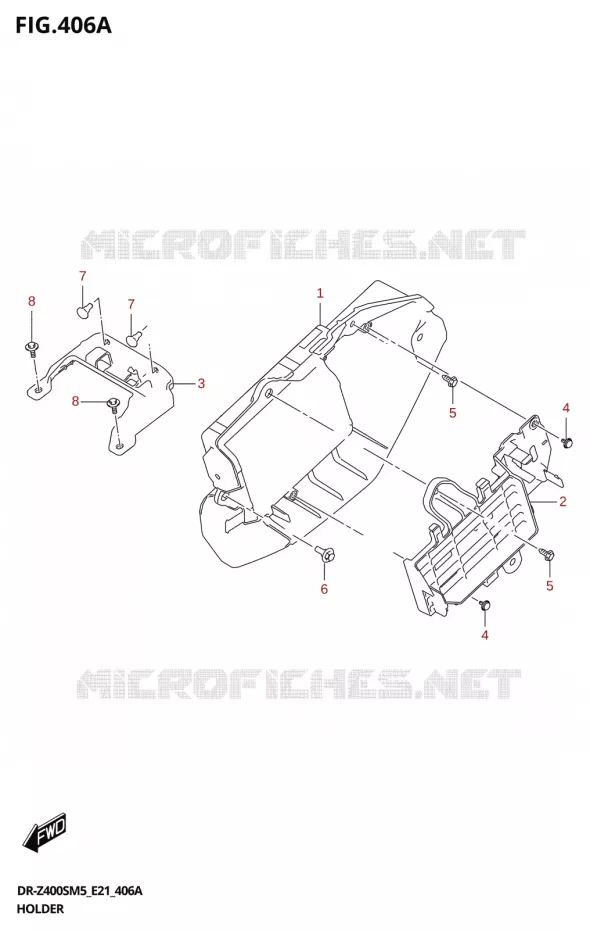 SUPPORT Suzuki MOTO 400 DR-Z 2025  DR-Z400S 2025 M5 (E21)