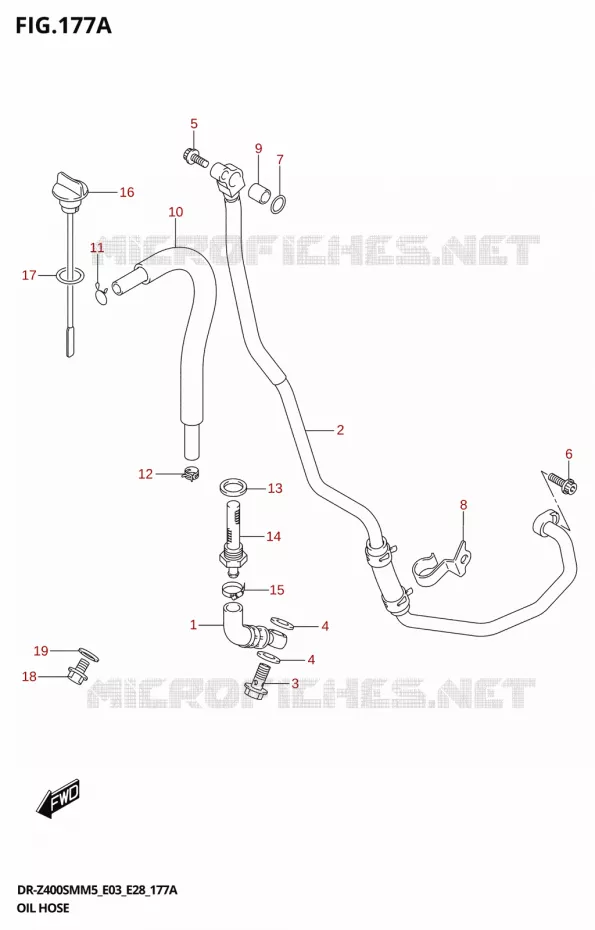 DURITE D'HUILE Suzuki MOTO 400 DR-Z 2025  DR-Z400SMRL 2025 M5 (E28)