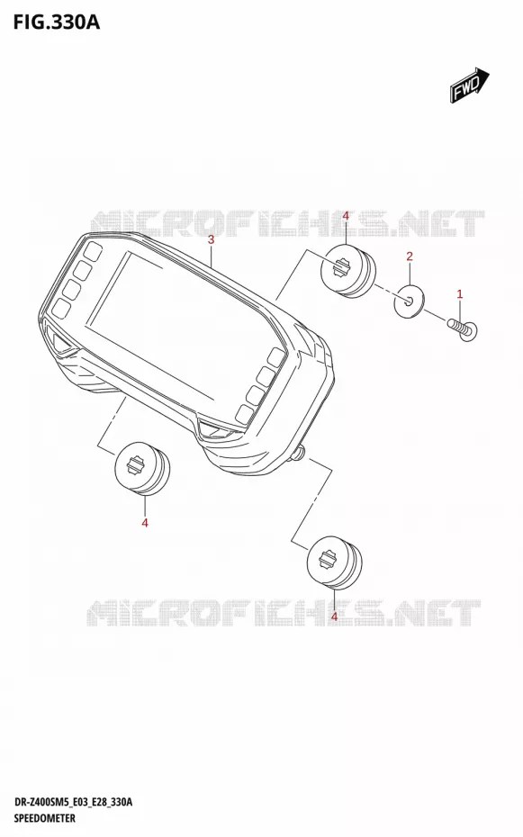 COMPTEUR (E28) Suzuki MOTO 400 DR-Z 2025  DR-Z400SRJ 2025 M5 (E28)