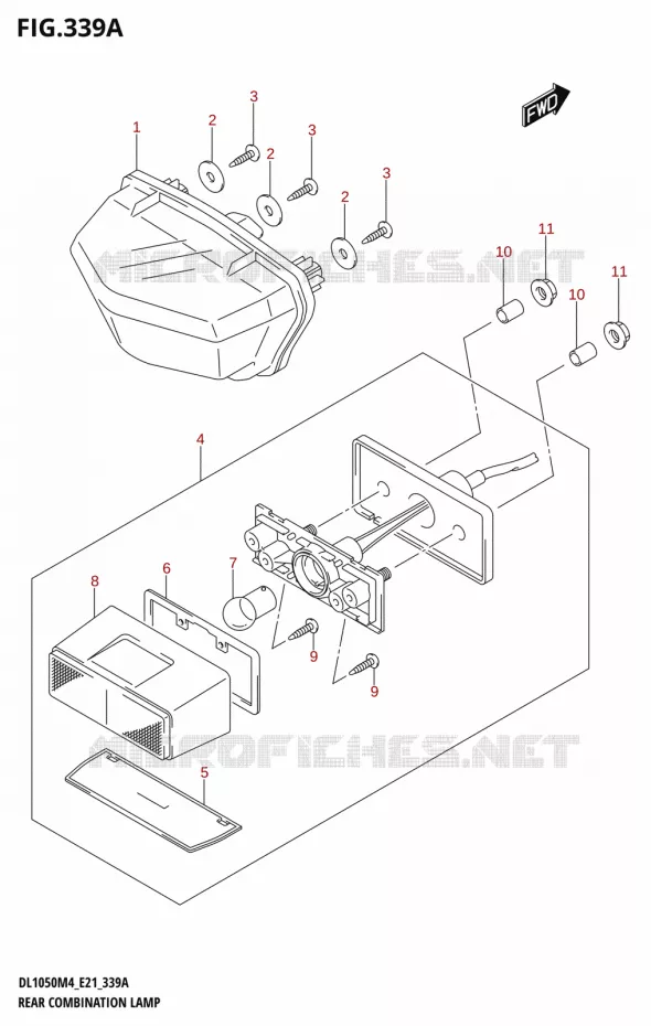 FEU ARRIERE Suzuki MOTO 1050 V-STROM 2024  DL1050RJ 2024 M4 (E21)