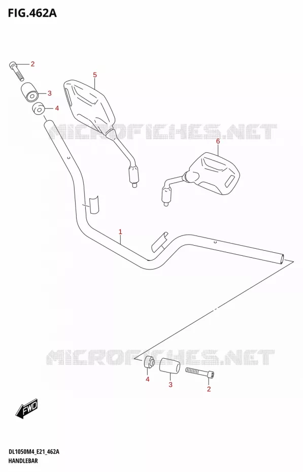 GUIDON (DL1050RJ) Suzuki MOTO 1050 V-STROM 2024  DL1050RJ 2024 M4 (E21)