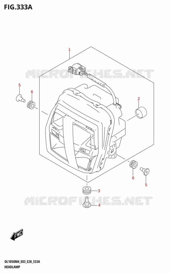 PHARE Suzuki MOTO 1050 V-STROM 2024  DL1050RJ 2024 M4 (E28)