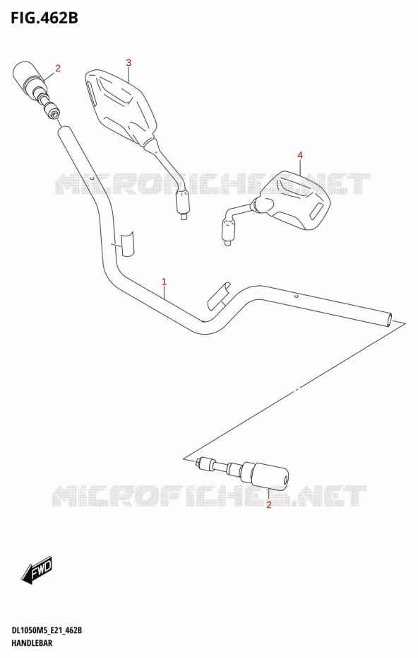 GUIDON (DL1050RR) Suzuki MOTO 1050 V-STROM 2025  DL1050RJ 2025 M5 (E21)