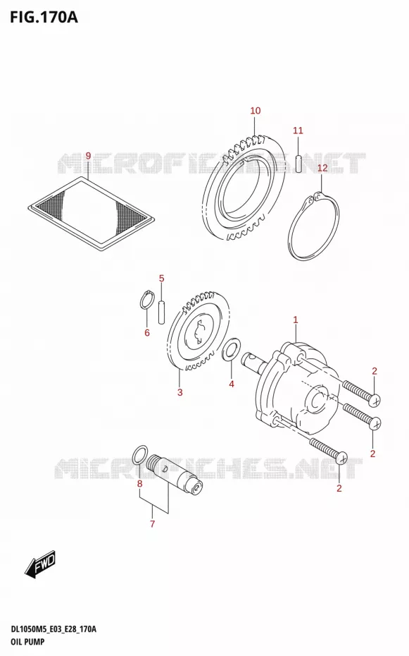 POMPE A HUILE Suzuki MOTO 1050 V-STROM 2025  DL1050RJ 2025 M5 (E28)