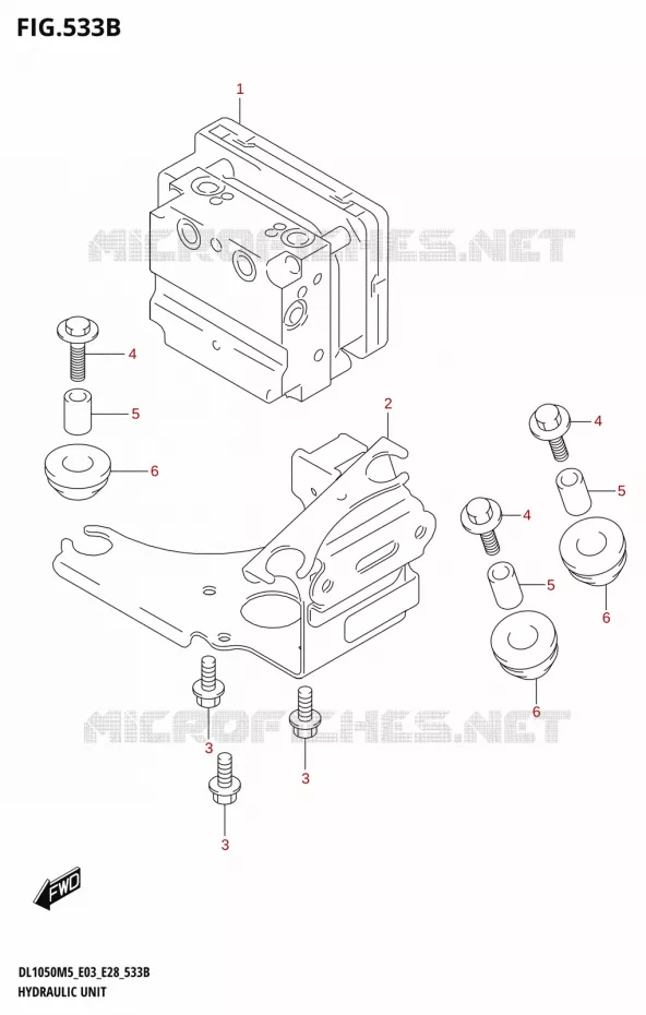 SYSTÈME ABS (DL1050RJ) Suzuki MOTO 1050 V-STROM 2025  DL1050RJ 2025 M5 (E28)