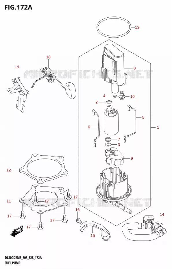 POMPE A ESSENCE Suzuki MOTO 800 V-STROM 2025  DL800DERC 2025 M5 (E28)
