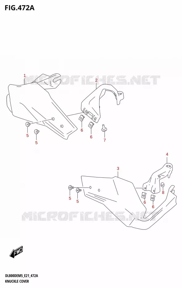 PROTEGES MAINS Suzuki MOTO 800 V-STROM 2025  DL800DEUC 2025 M5 (E21)