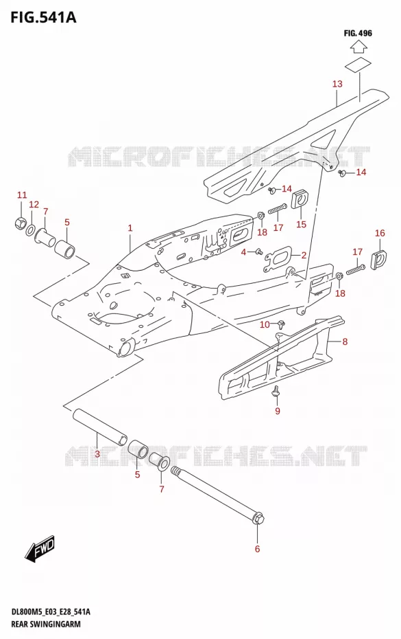 BRAS OSCILLANT Suzuki MOTO 800 V-STROM 2025  DL800RQ 2025 M5 (E28)