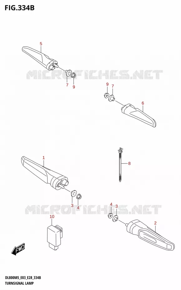 CLIGNOTANTS Suzuki MOTO 800 V-STROM 2025  DL800RQ 2025 M5 (E28)