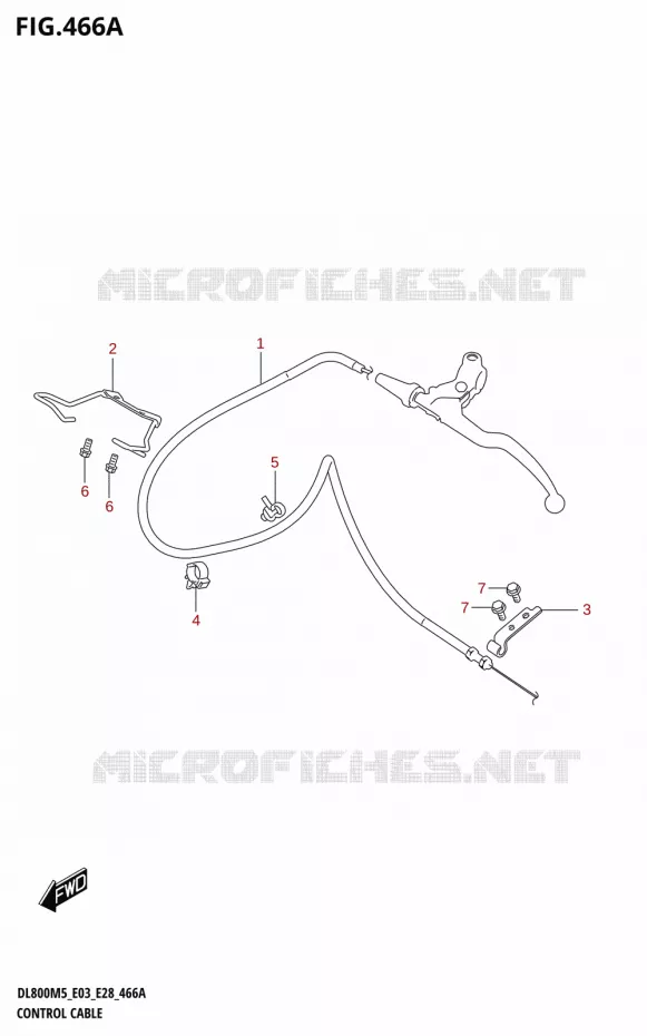 GUIDON - CABLES Suzuki MOTO 800 V-STROM 2025  DL800RQ 2025 M5 (E28)