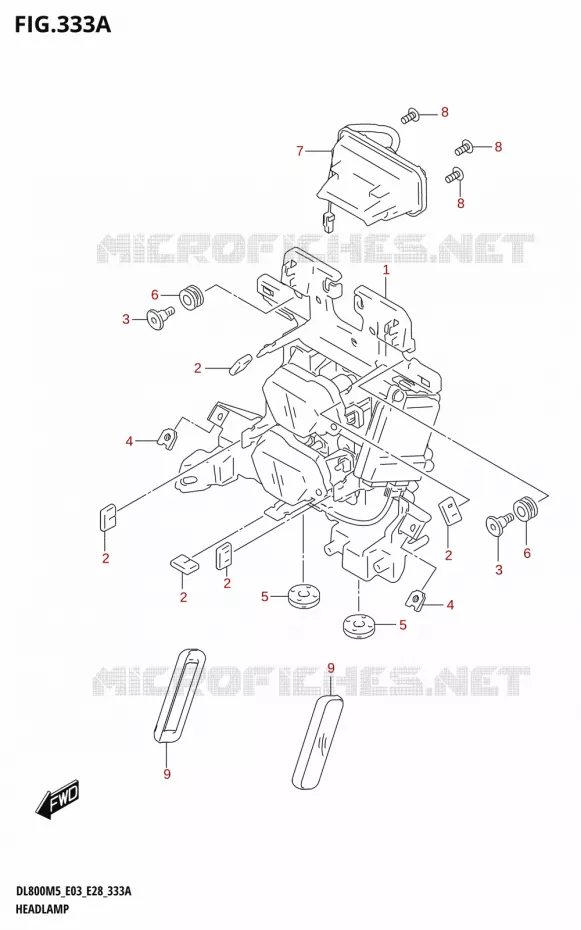 PHARE Suzuki MOTO 800 V-STROM 2025  DL800RQ 2025 M5 (E28)