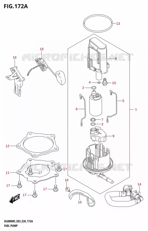 POMPE A ESSENCE Suzuki MOTO 800 V-STROM 2025  DL800RQ 2025 M5 (E28)