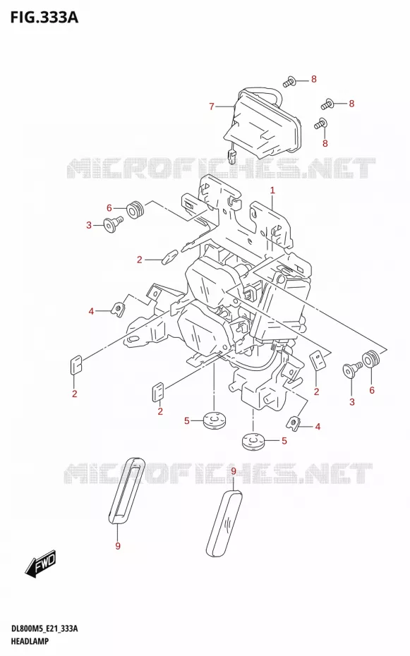 PHARE Suzuki MOTO 800 V-STROM 2025  DL800RQM5 E21 2025 M5 (E21)